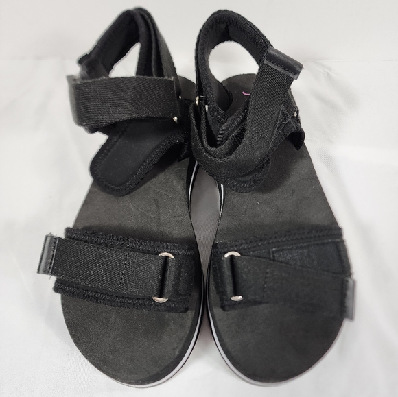 Sugar Women's Sandal Shoes JSF976 7.5 US 38 UK Hook And Loop Black NOB - Picture 4 of 11